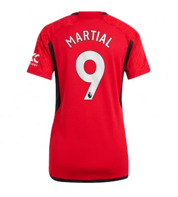 Manchester United Anthony Martial #9 Koszulka Podstawowych Kobiety 2023-24 Krótki Rękaw
